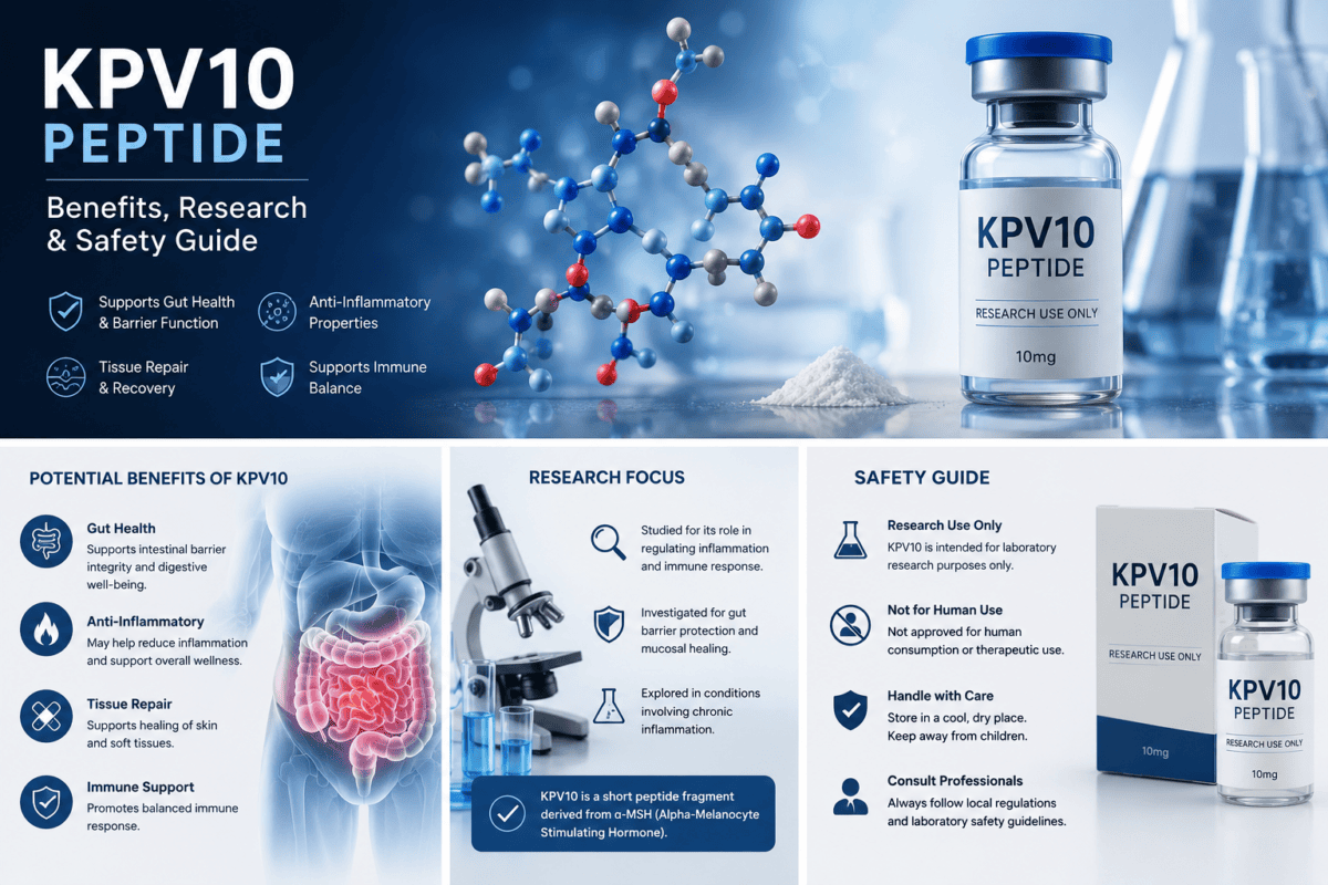What Is KPV10 Peptide? Benefits, Research & Safety Guide KPV10 Peptide Benefits