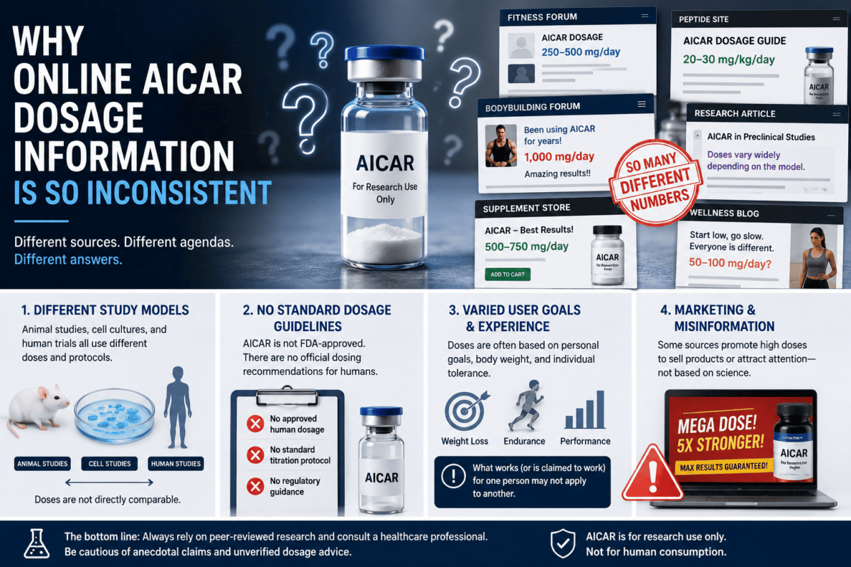 AICAR Peptide Dosage: What Research Actually Reveals AICAR Peptide Dosage