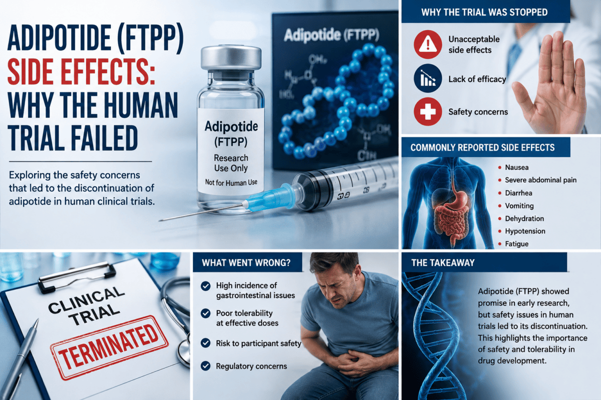 Adipotide (FTPP) Side Effects: Why the Human Trial Failed Adipotide (FTPP) Side Effects