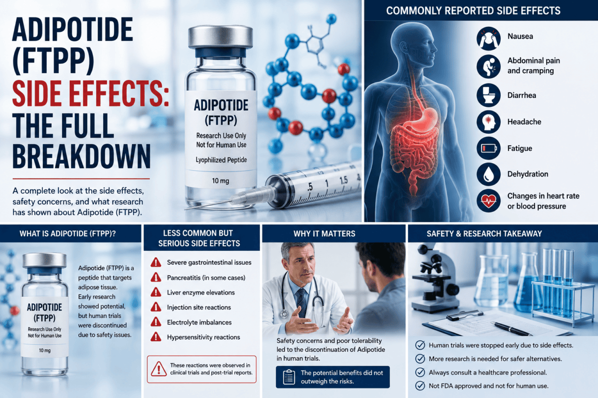 Adipotide (FTPP) Side Effects: Why the Human Trial Failed Adipotide (FTPP) Side Effects