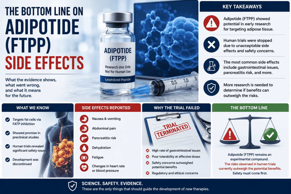 Adipotide (FTPP) Side Effects: Why the Human Trial Failed Adipotide (FTPP) Side Effects