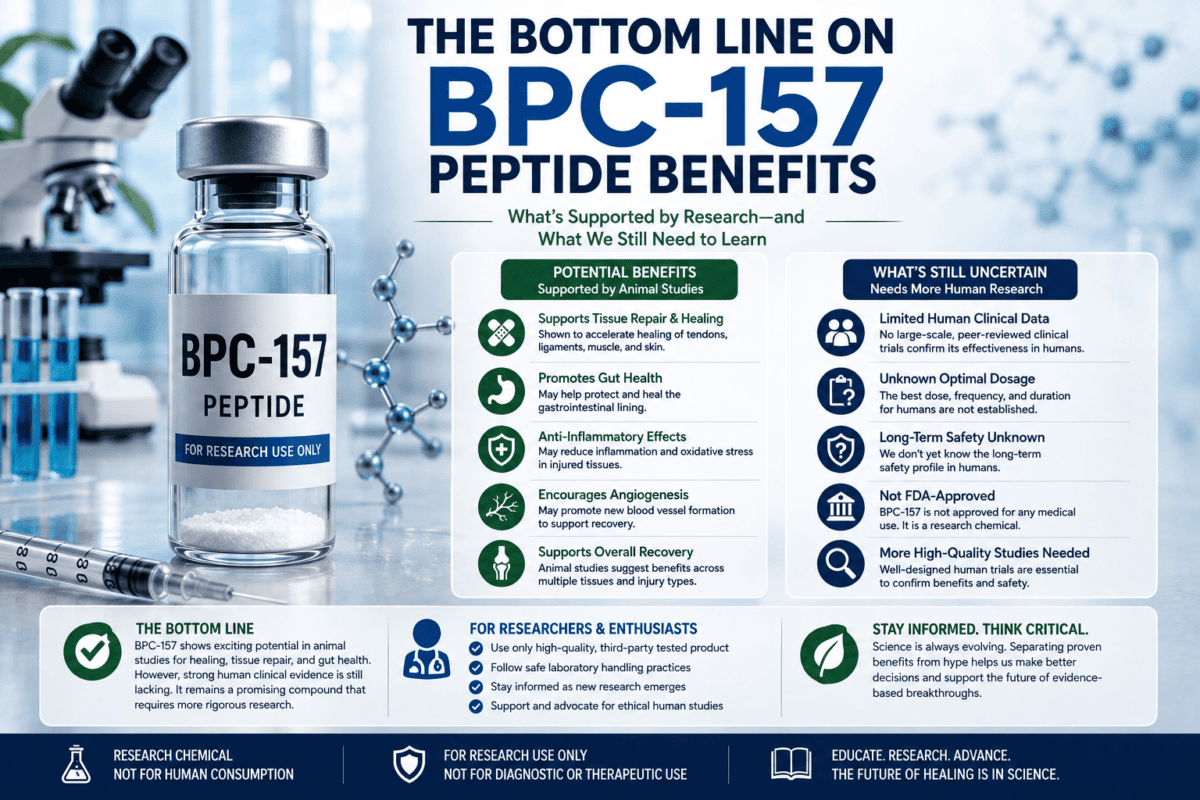 BPC-157 Peptide Benefits: What's Proven vs. Overhyped BPC-157 Peptide Benefits