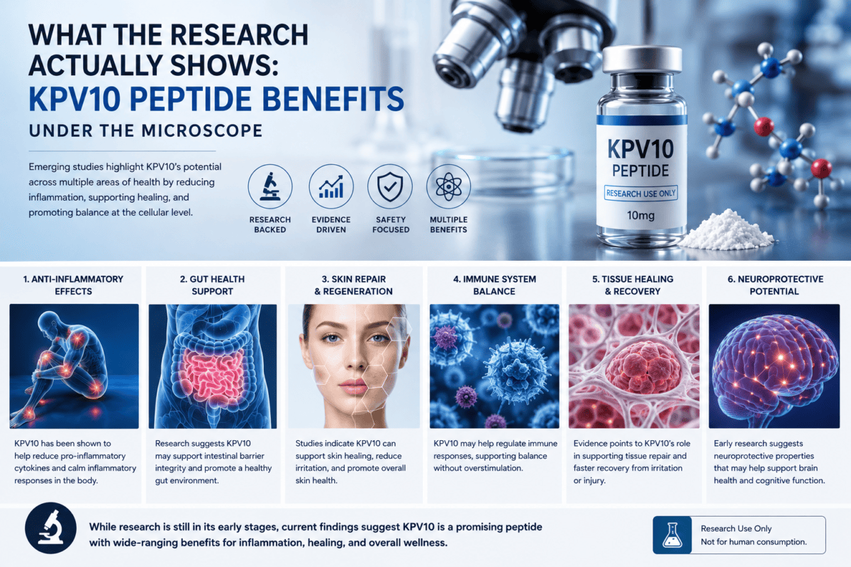 What Is KPV10 Peptide? Benefits, Research & Safety Guide KPV10 Peptide Benefits