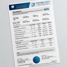 Certificate of Analysis